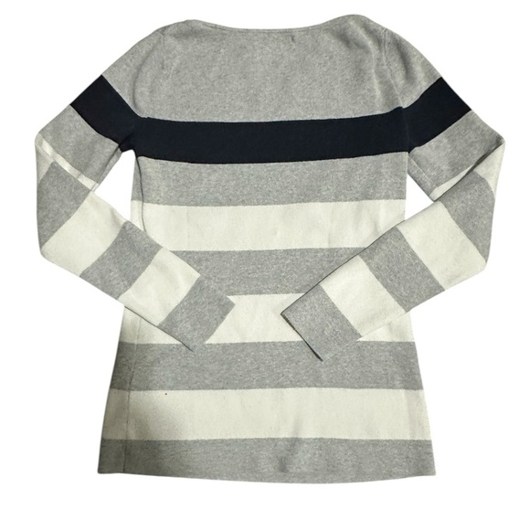 Tommy Hilfiger sweater, wide stripes. Semi boatneck neck, Sz small - Picture 6 of 6